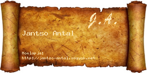 Jantso Antal névjegykártya